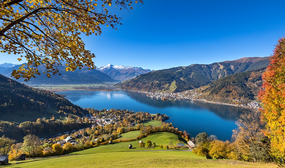 Herbsturlaub in Zell am See mit Blick auf den Zeller See und die Berge