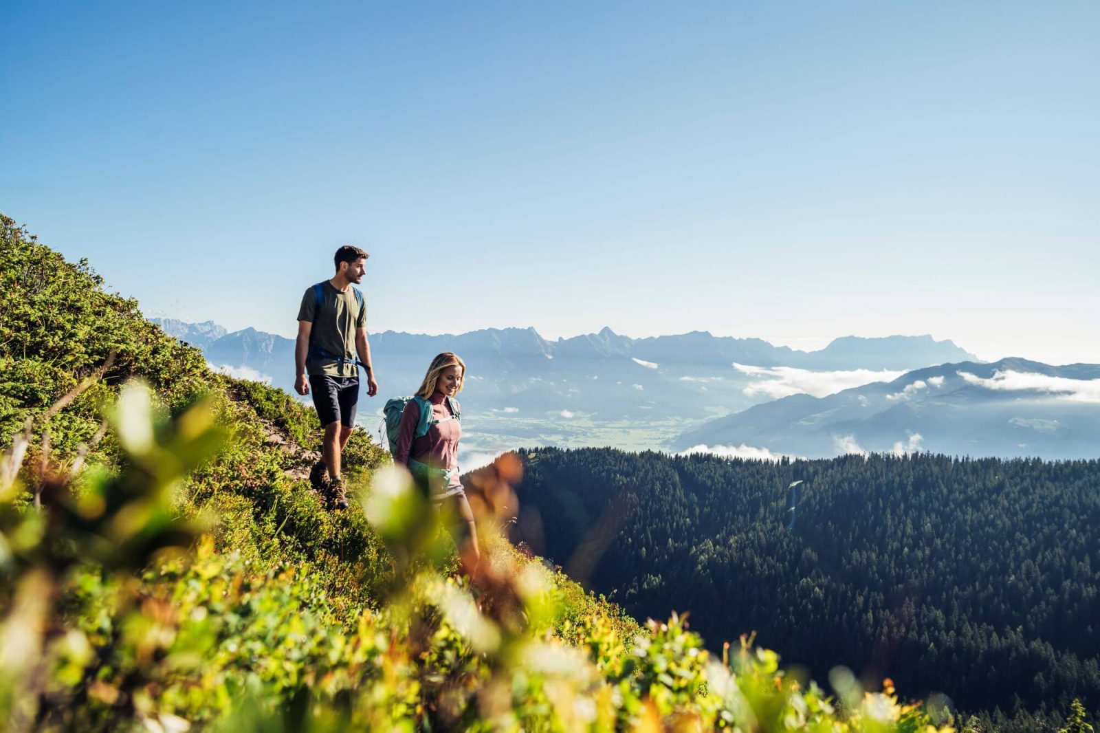 Hiking on the Schmittenhöhe above Zell am See