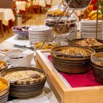 Latini_Frühstück_7 A buffet with various dishes