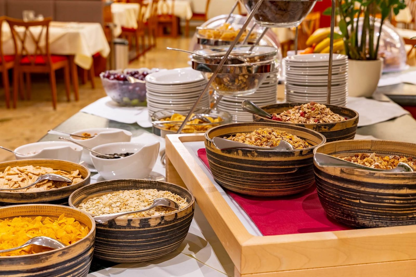 Breakfast buffet at the Hotel Latini